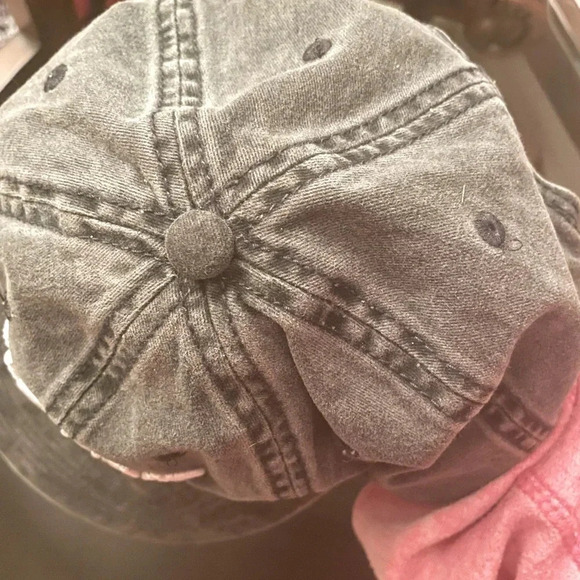 BAD HAIR FAY WASHED DENIM GREY DAD HAT ONE SIZE ADJUSTABLE - Picture 3 of 6